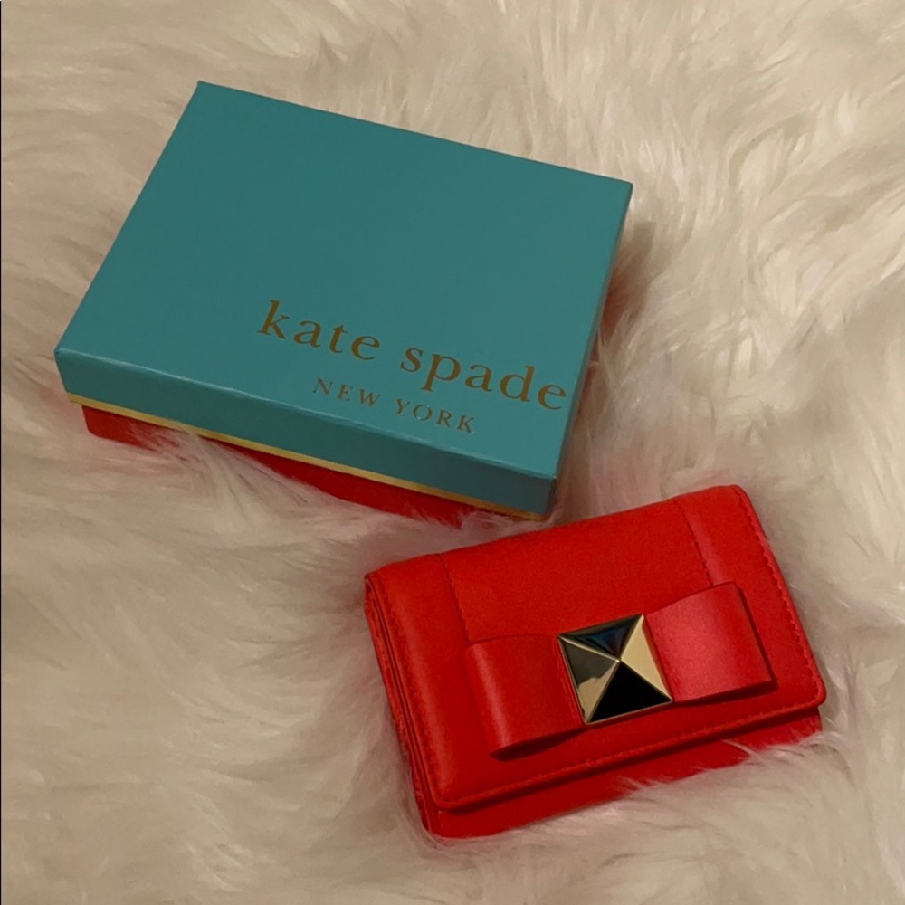 Orange Kate Spade Card Holder/Wallet